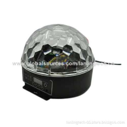 6 Colors RGBYWV 6W Rotation crystal ball Party lightNew